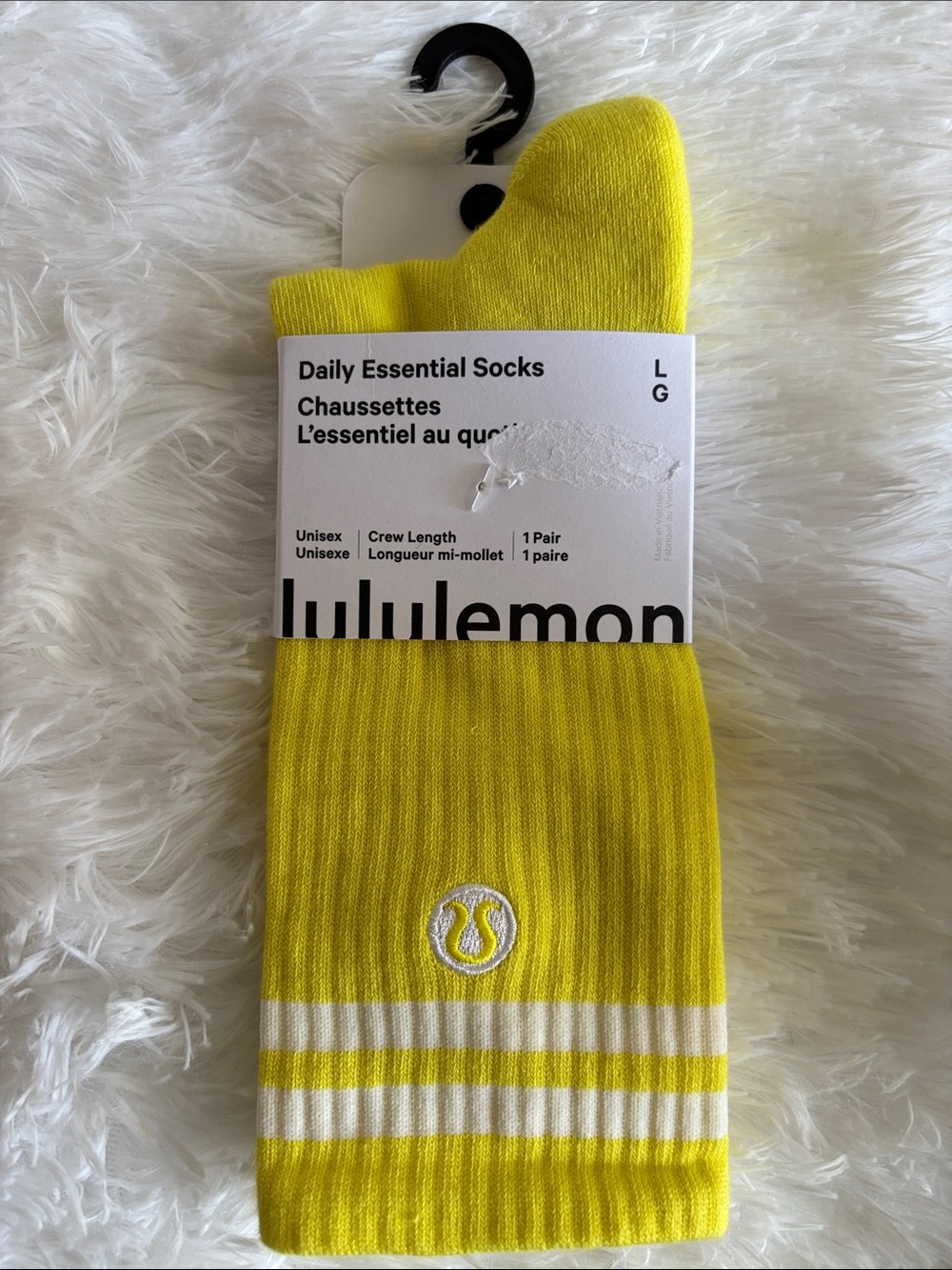 Lululemon Daily Essential Socks- Yellow